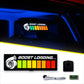 Boost Loading Car Battery Sign Sticker (23x7cm) / 9in x 2.75in