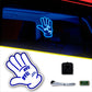 Bye Bye Car Battery Sign Sticker (12.5x16cm) / 4.92in x 6.29