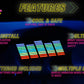 Colorful Equalizer Car Battery Sign Sticker (23x8cm) / 9in x 3.14in