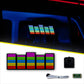 Colorful Equalizer Car Battery Sign Sticker (23x8cm) / 9in x 3.14in