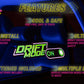 Drift Mode Car Battery Sign Sticker (23x7cm) / 9in x 2.75in