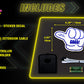 Good Hand Car Battery Sign Sticker (16x10cm) / 6.29in x 3.93in