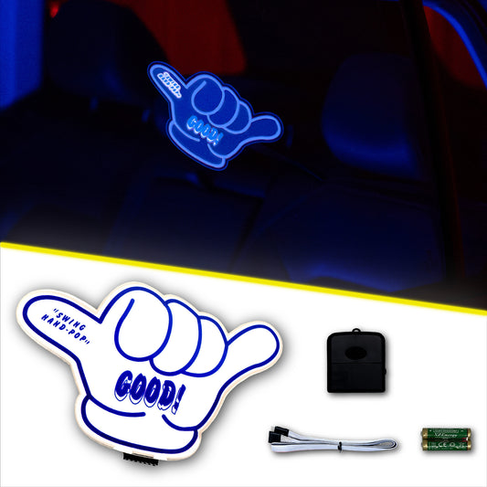 Good Hand Car Battery Sign Sticker (16x10cm) / 6.29in x 3.93in
