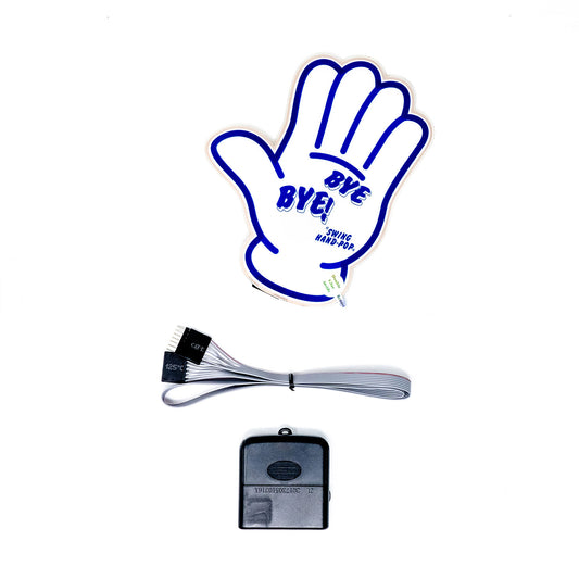 Bye Bye Car Battery Sign Sticker (12.5x16cm) / 4.92in x 6.29