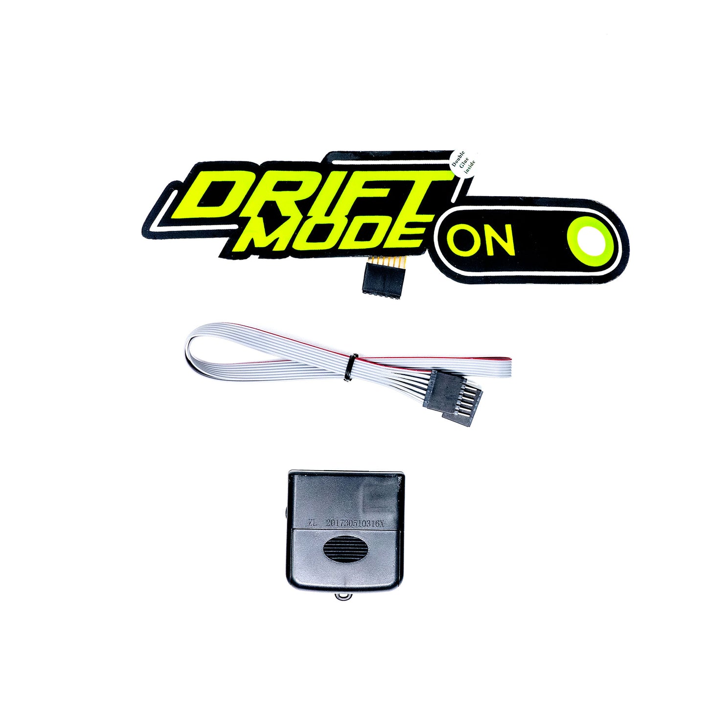 Drift Mode Car Battery Sign Sticker (23x7cm) / 9in x 2.75in