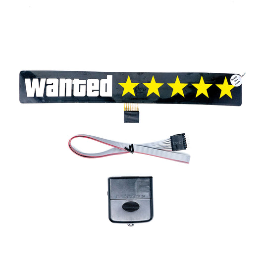 Wanted ***** Car Battery Sign Sticker (27x4cm) / 10.62in x 1.57in