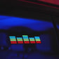 Colorful Equalizer Car Battery Sign Sticker (23x8cm) / 9in x 3.14in