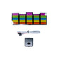 Colorful Equalizer Car Battery Sign Sticker (23x8cm) / 9in x 3.14in