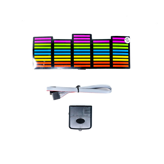 Colorful Equalizer Car Battery Sign Sticker (23x8cm) / 9in x 3.14in